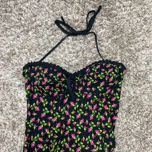 Betsey Johnson Fit N Flare Vintage Halter Dress